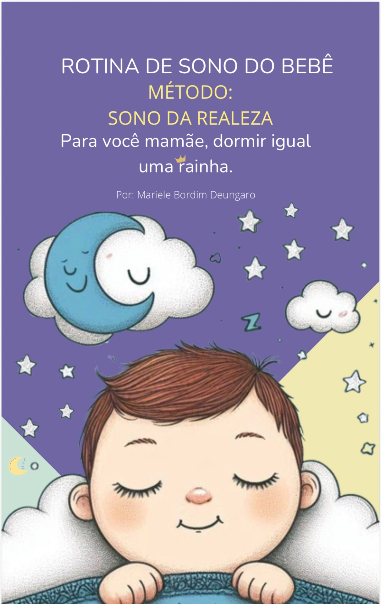 Capa do e-book Rotina de Sono do Bebê — Método Sono da Realeza